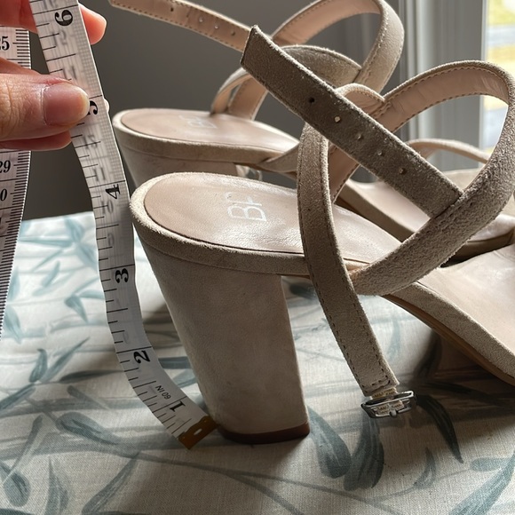 BP Nude Strappy Heels Size 6 - Picture 2 of 5